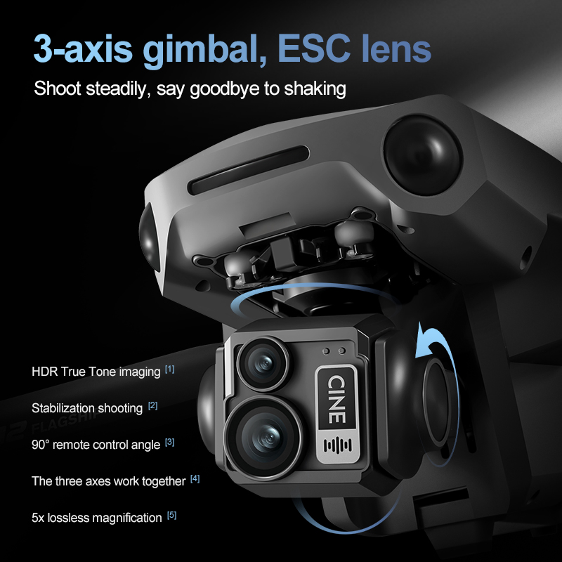 Drone Gimbal Case - 8K 3 Axis Gimbal Brushless 7.2in