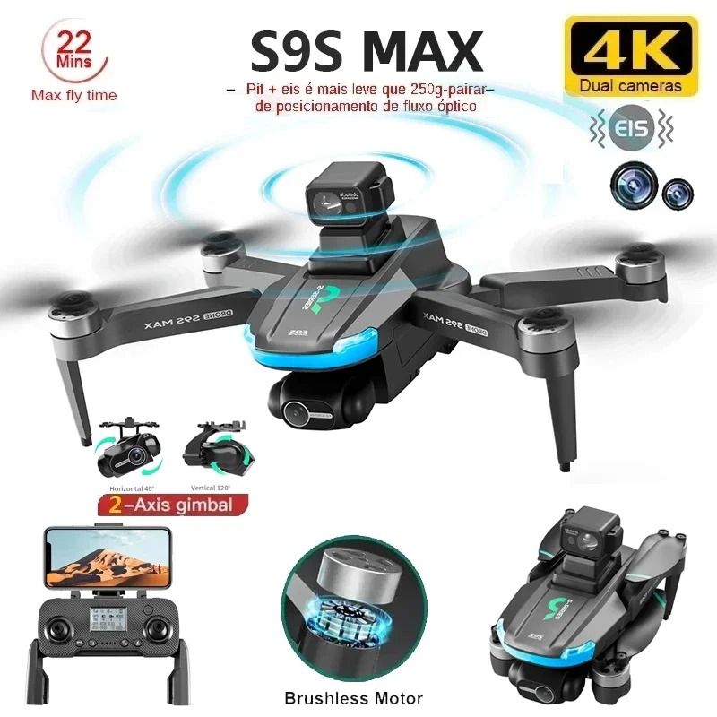 NEW S9S MAX MINI Drone 4K 2-Ax - Drone Gimbal 2 Axis recensie en prijs