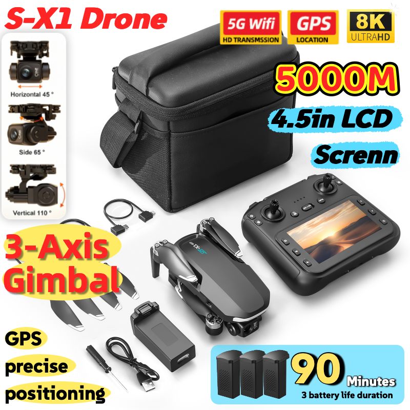 S-X1 MAX GPS Drone with 3-Axis - Drone Gimbal 3 Axis recensie en prijs