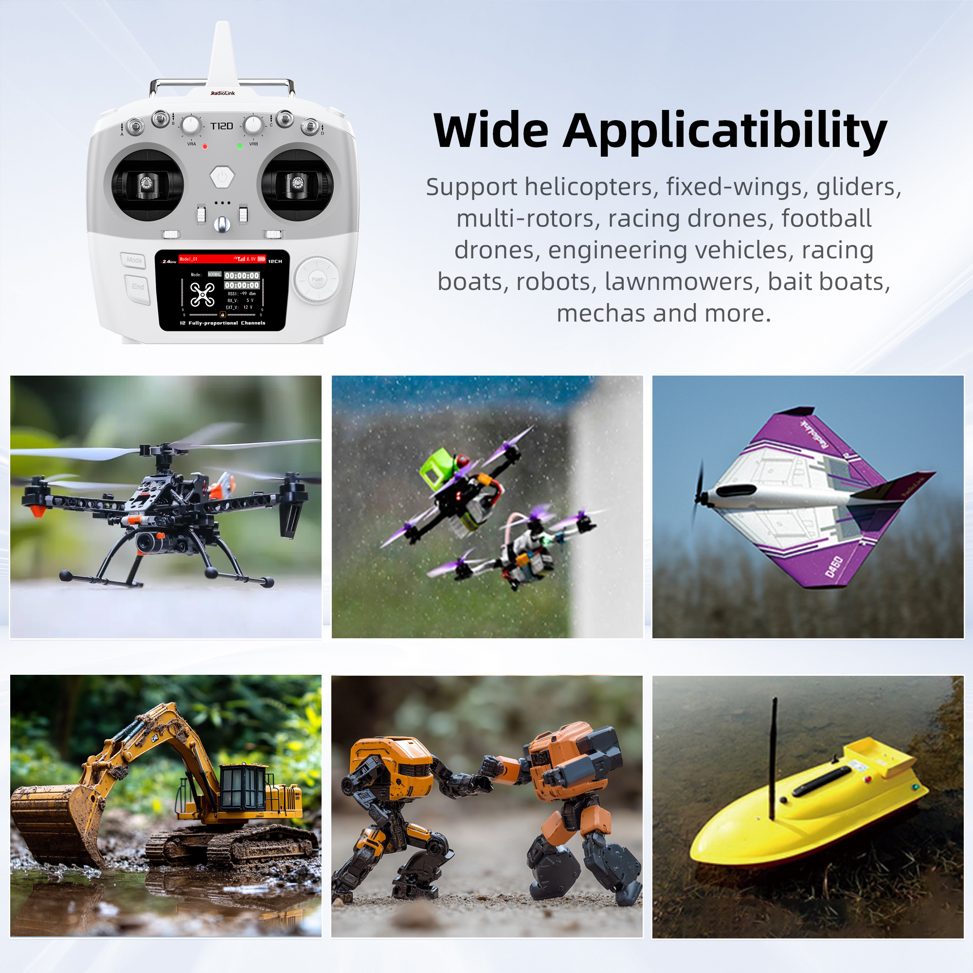 Radiolink T12D ELRS 12 Channel - Drone Gimbal Controller recensie en prijs