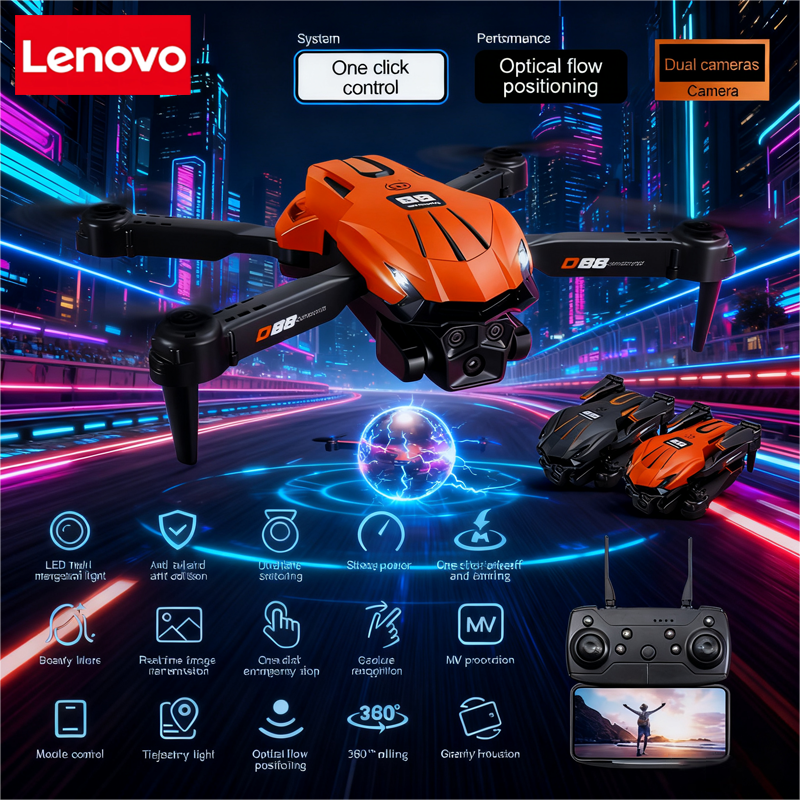 Lenovo D88 Drone 8K Aerial HD  - Drone Gimbal 2 Axis recensie en prijs