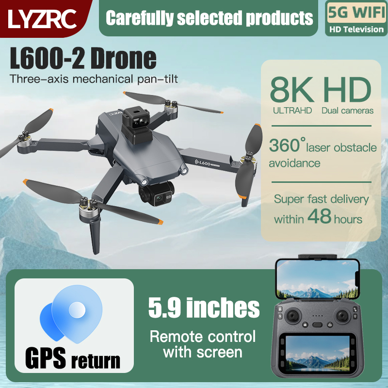 LYZRC L600-2 MAX GPS Drone 3-A - Drone Gimbal 2 Axis recensie en prijs