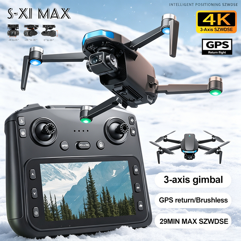 New S-X1 MAX Drone GPS 8K Prof - Drone Gimbal Brushless recensie en prijs